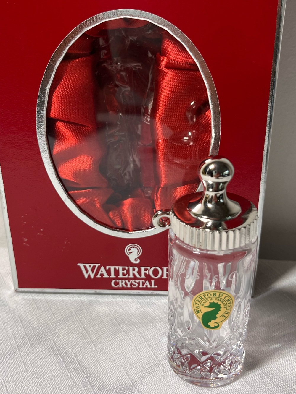 Waterford Crystal Baby Bottle Christmas Ornament
Baby's First Christmas keepsake